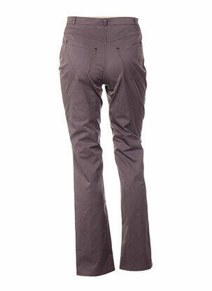 Pantalon coupe droite taille basse marron QUATTRO femme