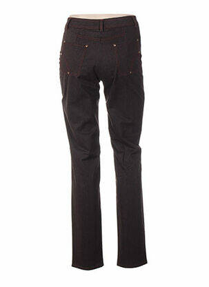 Pantalon coupe droite taille basse marron QUATTRO femme