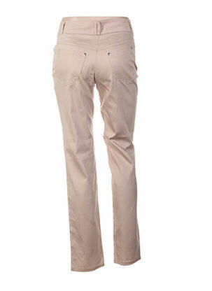 Pantalon coupe droite taille basse beige QUATTRO femme