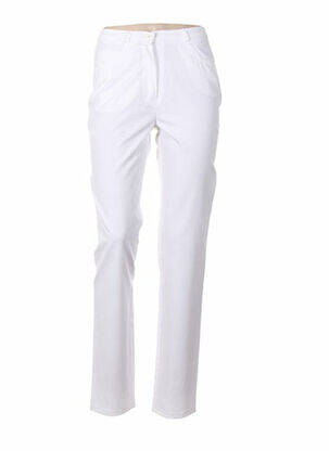 Pantalon coupe droite taille normale blanc QUATTRO femme