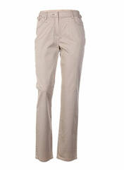 Pantalon droit beige QUATTRO pour femme seconde vue