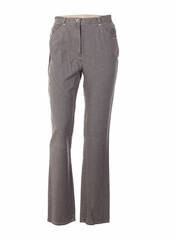 Pantalon droit gris QUATTRO pour femme seconde vue
