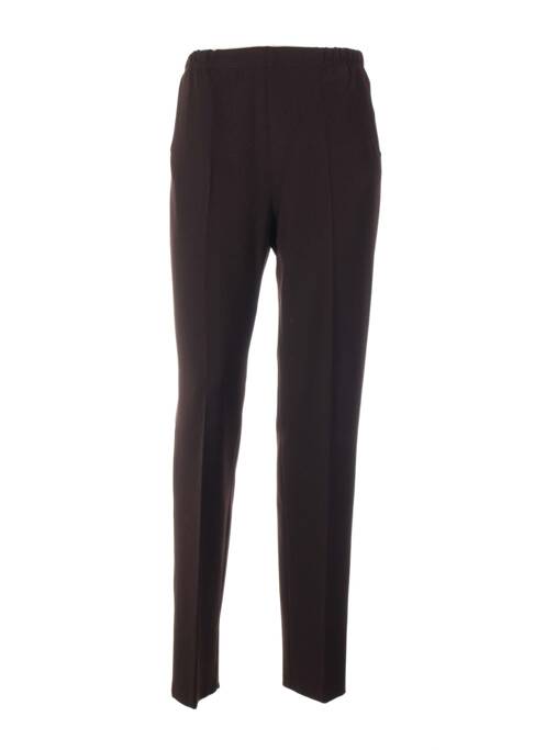 Pantalon coupe droite marron QUATTRO femme