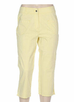 Pantacourt taille basse taille basse jaune QUATTRO femme