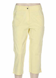 Pantacourt taille basse taille basse jaune QUATTRO femme