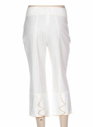 Pantacourt coupe droite taille basse blanc QUATTRO femme
