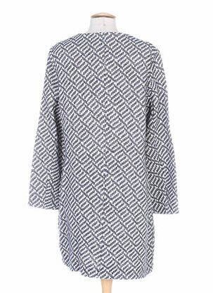 Manteau long coupe cintrée sans capuche bleu LE PHARE DE LA BALEINE femme