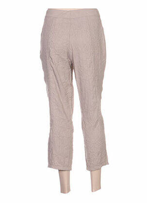 Pantacourt taille haute taille haute beige QUATTRO femme