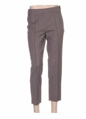 Pantacourt taille haute taille haute marron QUATTRO femme