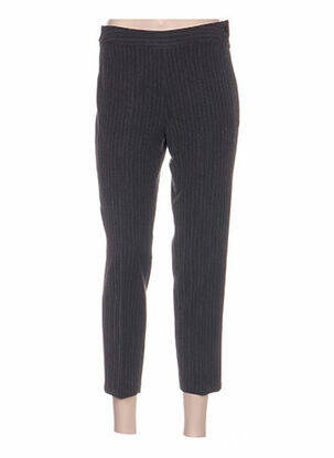 Pantacourt taille haute taille haute gris QUATTRO femme