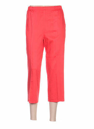 Pantacourt taille élastique rouge QUATTRO femme