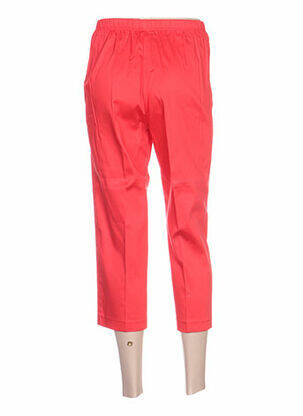 Pantacourt taille élastique rouge QUATTRO femme