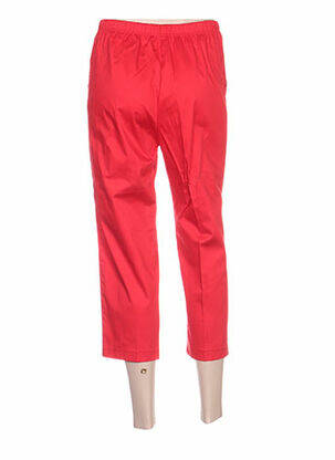 Pantacourt taille élastique rouge QUATTRO femme