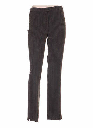 Pantalon coupe droite marron QUATTRO femme