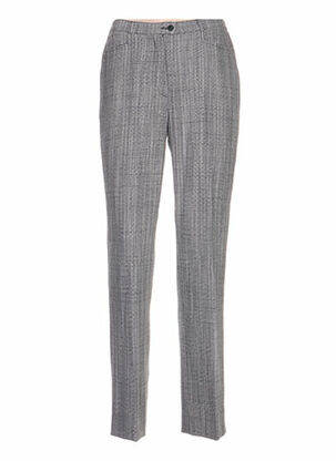 Pantalon coupe droite taille basse gris QUATTRO femme