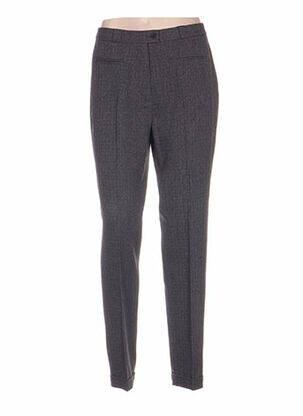 Pantalon coupe droite taille basse gris QUATTRO femme