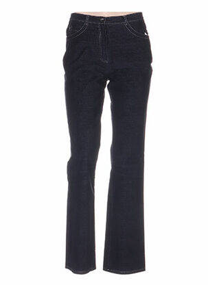 Pantalon coupe droite taille basse bleu QUATTRO femme