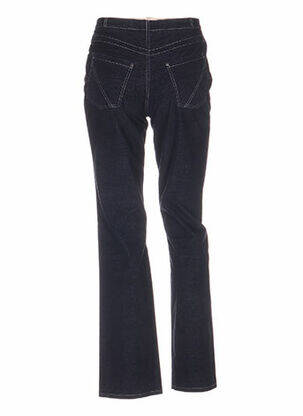 Pantalon coupe droite taille basse bleu QUATTRO femme