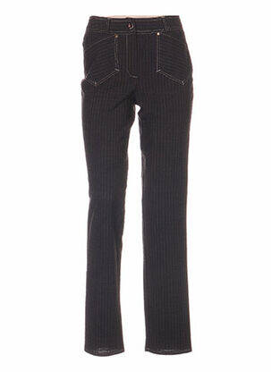 Pantalon coupe droite taille basse marron QUATTRO femme