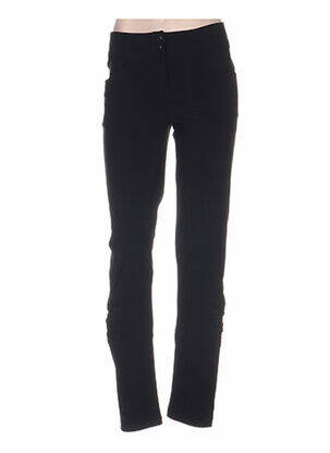 Pantalon coupe droite taille basse noir QUATTRO femme