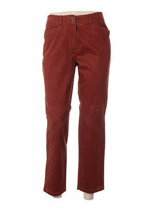 Pantalon taille haute taille haute marron QUATTRO femme