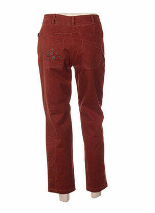 Pantalon taille haute taille haute marron QUATTRO femme