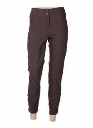 Pantalon poches taille haute marron QUATTRO femme