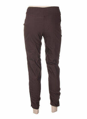Pantalon taille haute taille haute marron QUATTRO femme