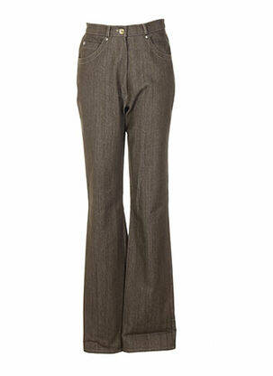 Pantalon coupe droite taille haute vert QUATTRO femme