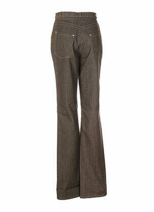 Pantalon coupe droite taille haute vert QUATTRO femme