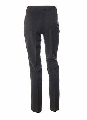 Pantalon coupe droite taille haute gris QUATTRO femme