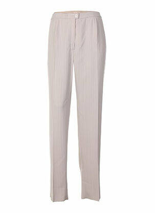 Pantalon poches taille haute beige KARTING femme