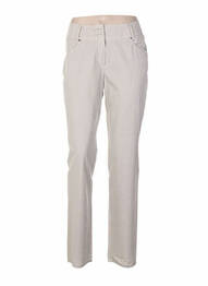 Pantalon coupe droite taille normale gris QUATTRO femme