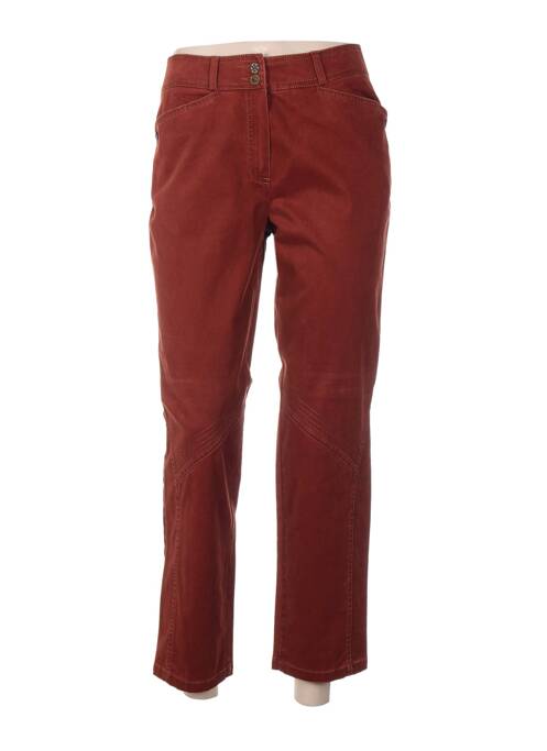 Pantalon poches taille haute marron QUATTRO femme