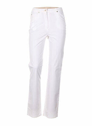 Pantalon droit stretch taille normale beige QUATTRO femme
