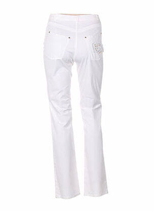 Pantalon droit stretch taille normale beige QUATTRO femme