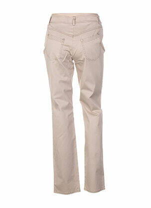Pantalon coupe droite taille normale beige QUATTRO femme