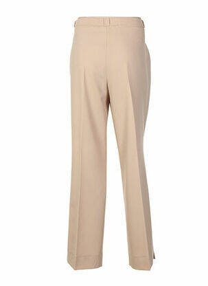 Pantalon coupe droite taille normale beige QUATTRO femme