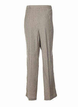Pantalon finition bords-côtes vert QUATTRO femme