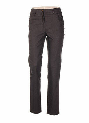 Pantalon poches taille haute marron QUATTRO femme