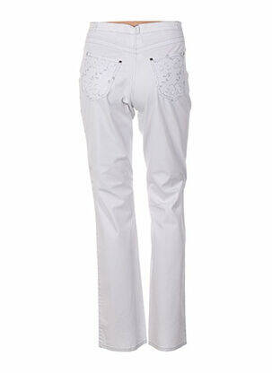 Pantalon coupe droite taille haute gris QUATTRO femme