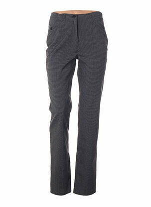 Pantalon taille haute taille haute gris QUATTRO femme