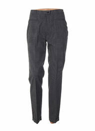 Pantalon 7/8 taille haute taille haute gris QUATTRO femme