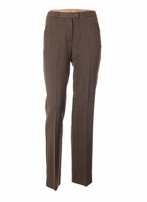 Pantalon poches taille haute marron QUATTRO femme