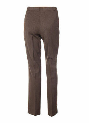 Pantalon poches taille haute marron QUATTRO femme