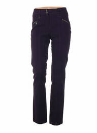 Pantalon poches taille haute violet QUATTRO femme