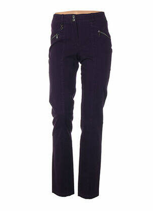 Pantalon poches taille haute violet QUATTRO femme
