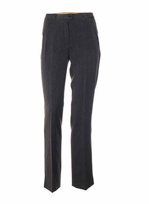 Pantalon coupe droite taille haute gris QUATTRO femme
