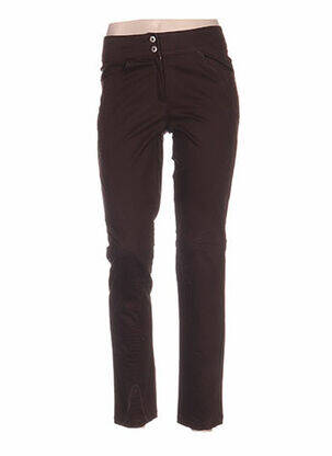 Pantalon slim taille basse marron QUATTRO femme