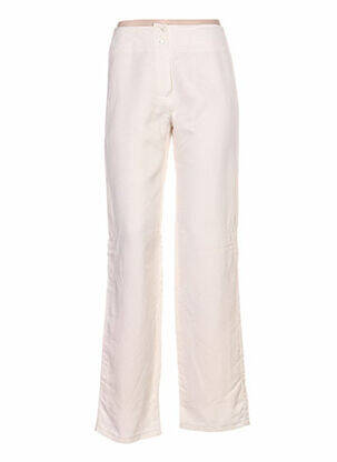 Pantalon taille basse taille basse beige QUATTRO femme